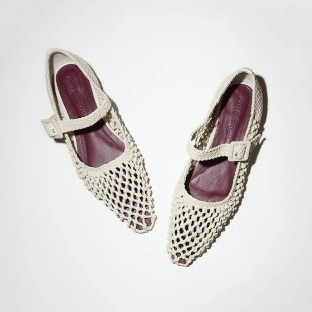 Mari Giudicelli Ilana Woven Leather flats size 37